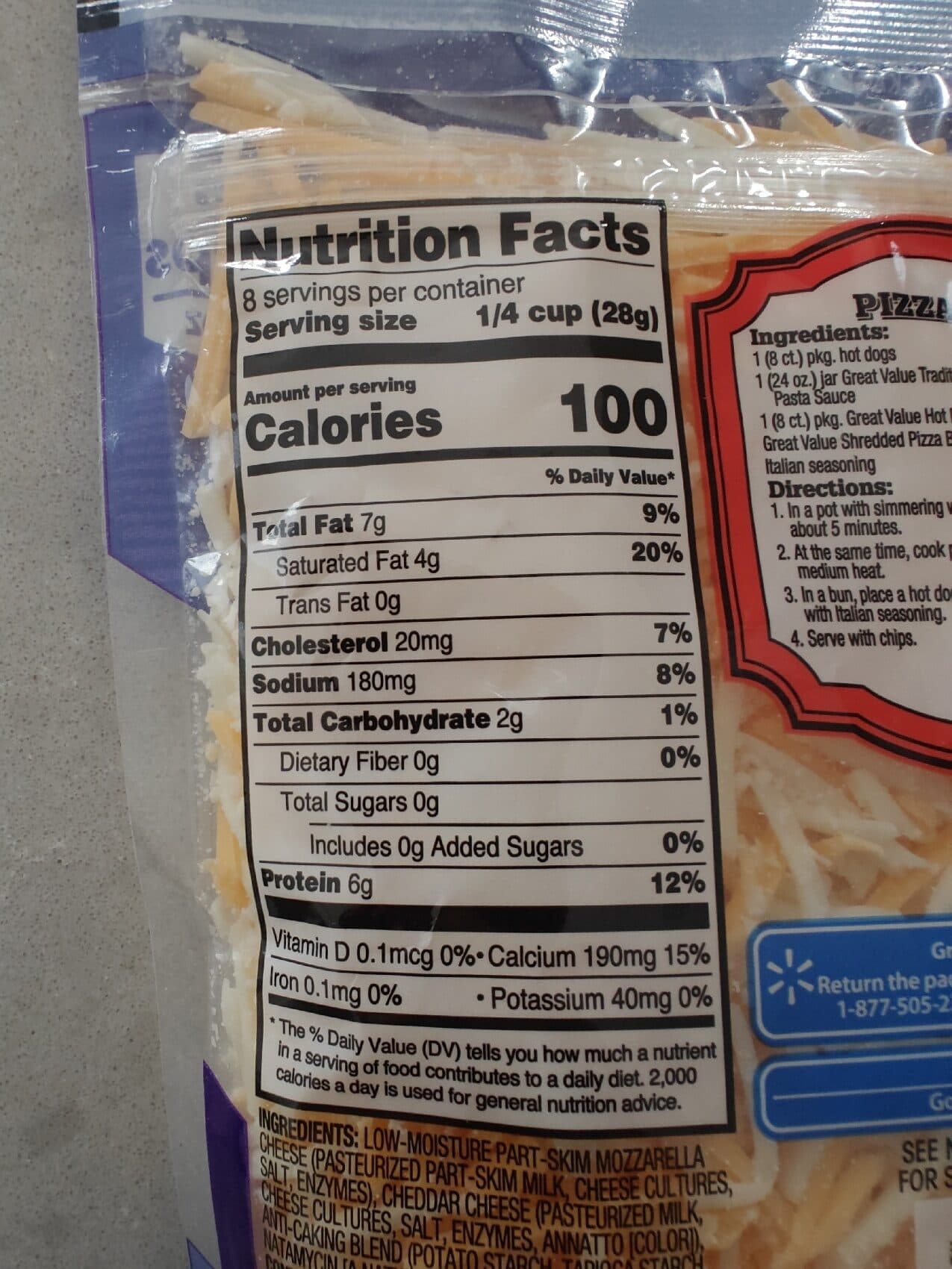 Great Value Pizza Blend packshot