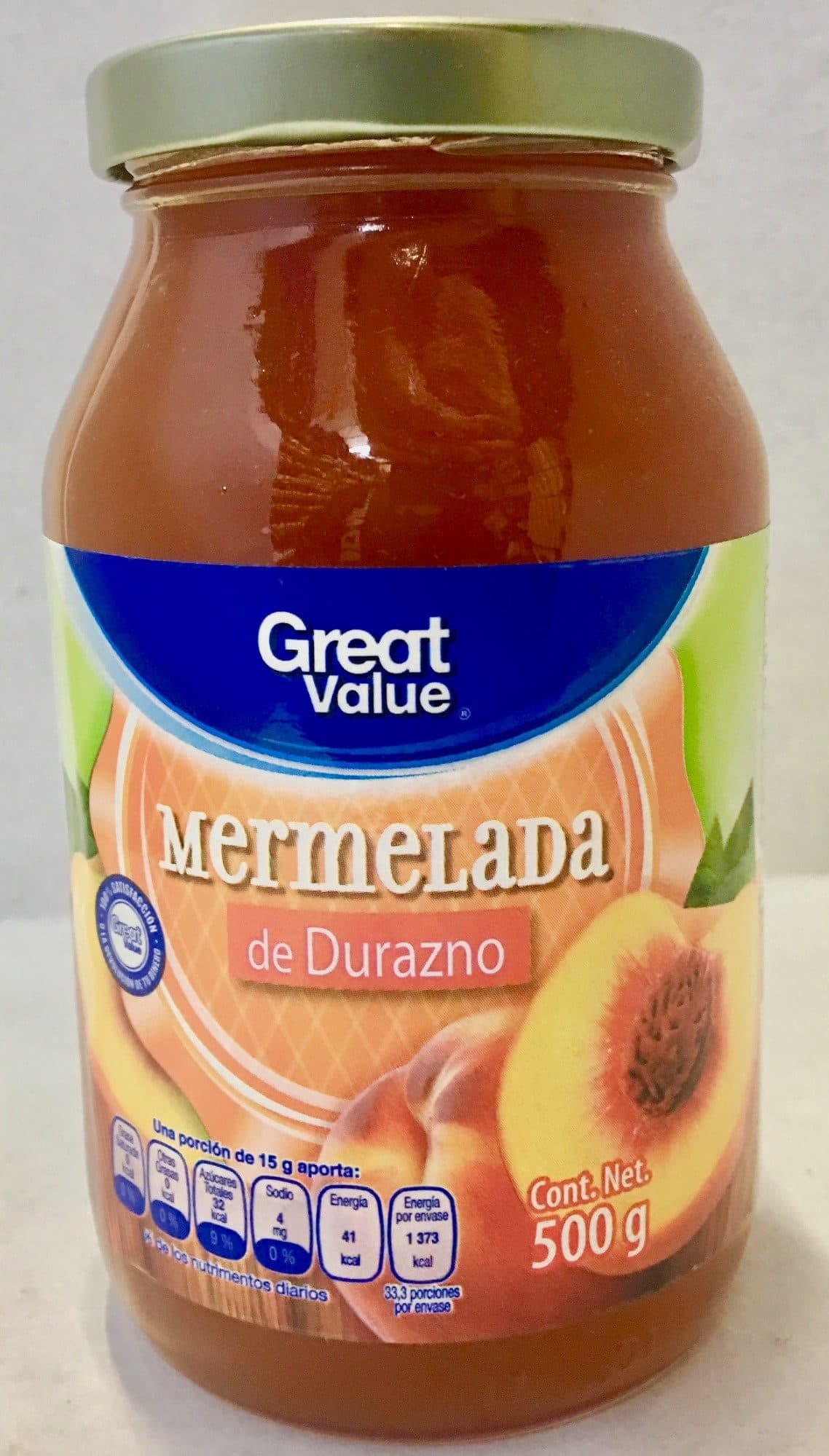 GREAT VALUE MERMELADA DE DURAZNO GREAT VALUE packshot