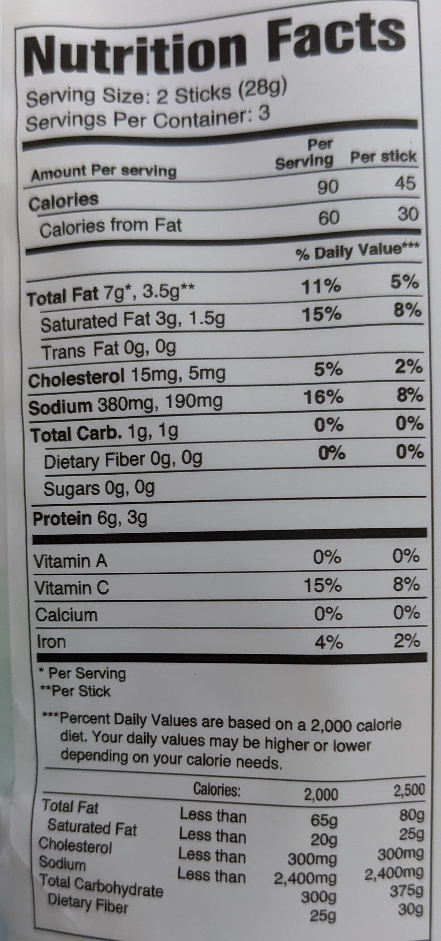 Vermont Smoke & Cure Original Mini Beef & Pork Sticks packshot