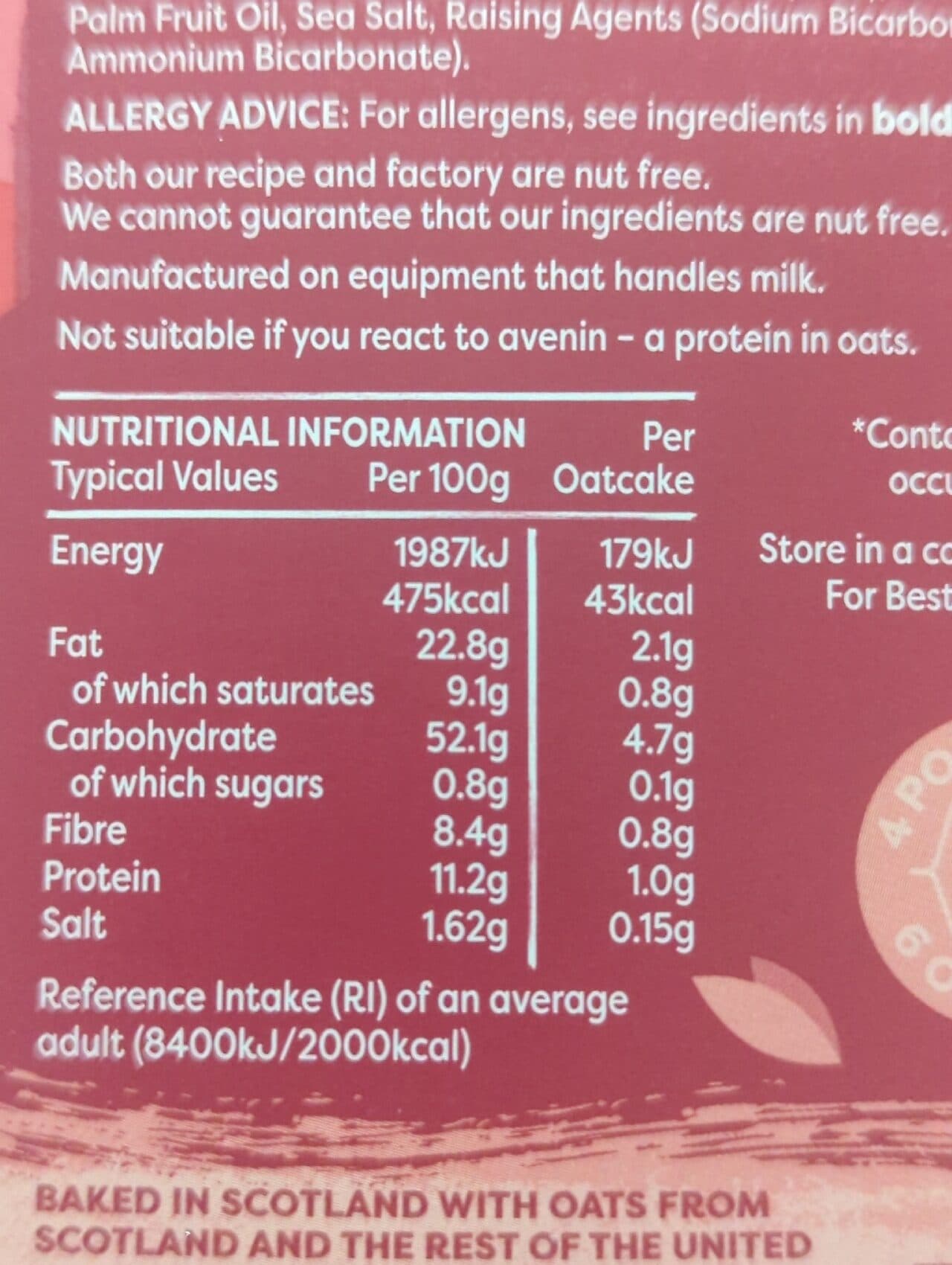 Nairn’s Original Oatcakes packshot