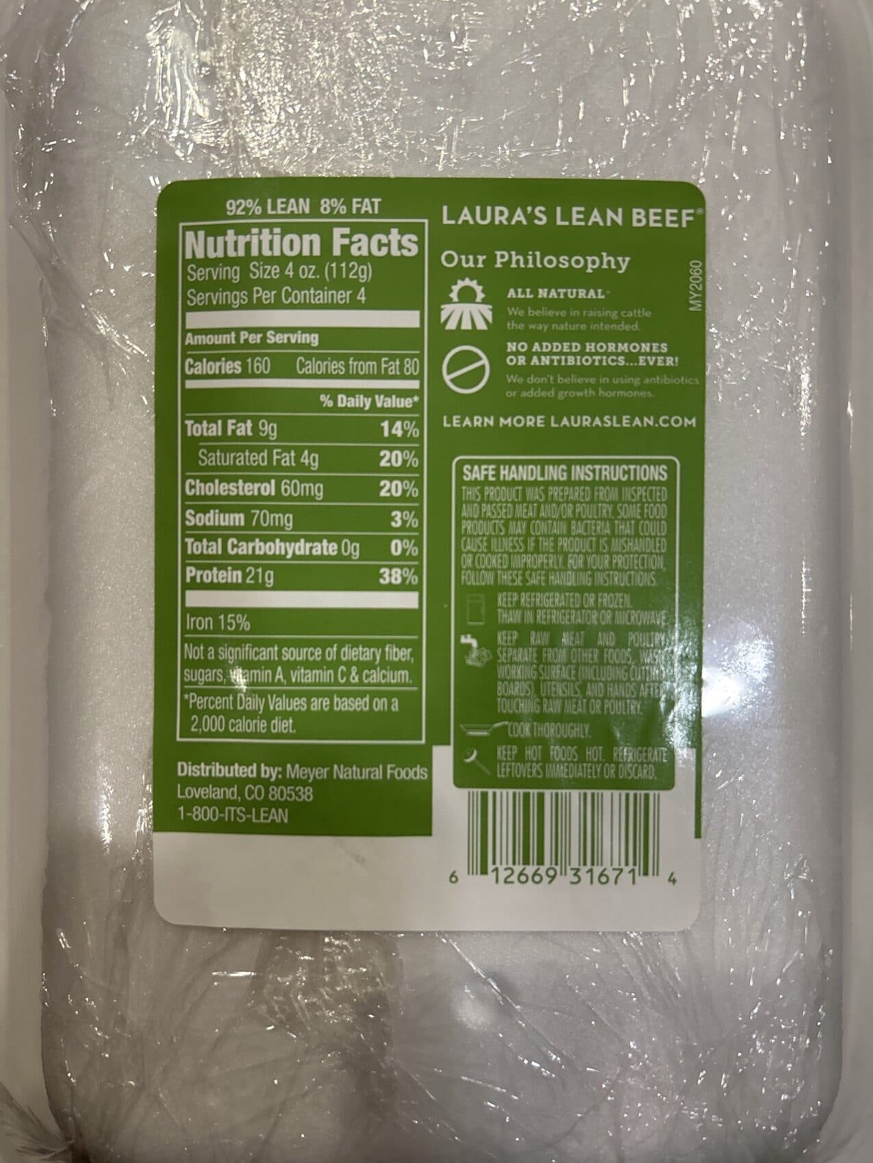 Laura's Lean Beef Ground Beef packshot