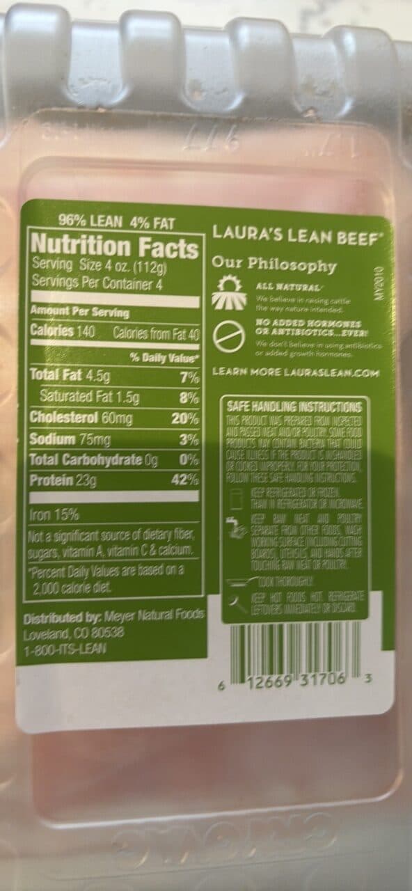 LAURA'S LAURA'S LEAN BEEF packshot