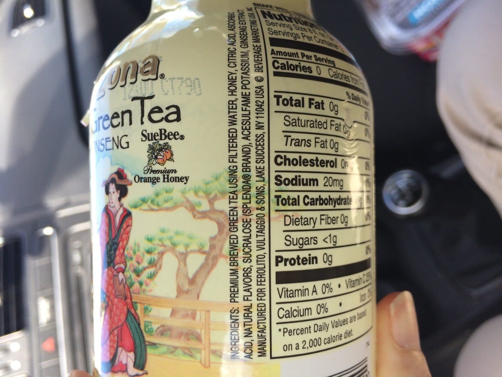 Open Food Facts Arizona Green Tea - Diet With Ginseng packshot