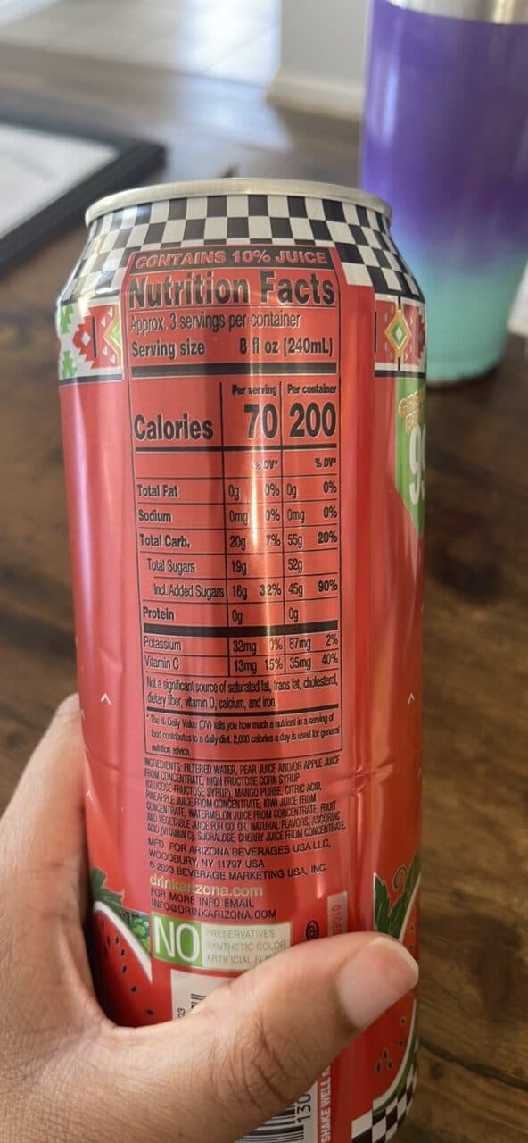 AriZona Watermelon Fruit Juice Cocktail packshot