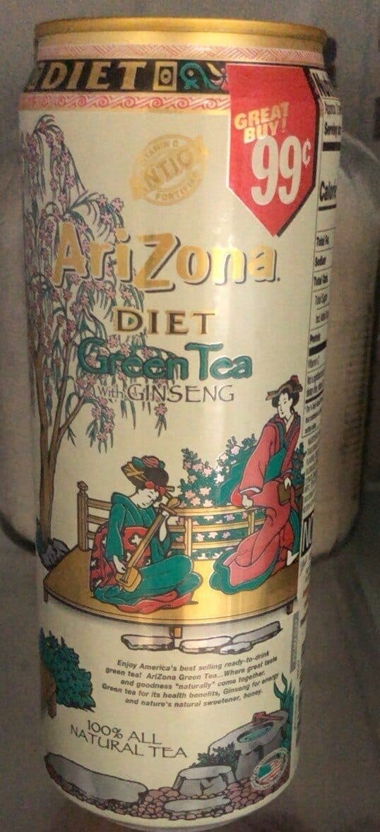 AriZona Diet Green Tea with Ginseng packshot