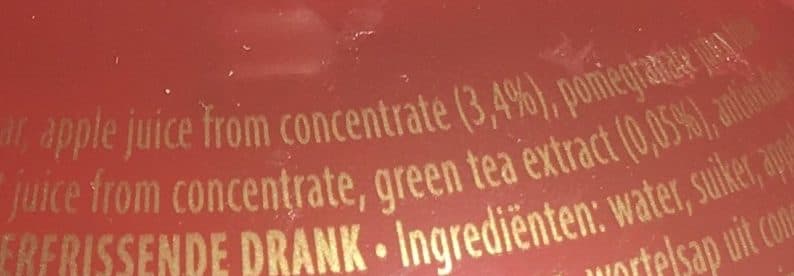 Arizona Pomegranate green tea packshot