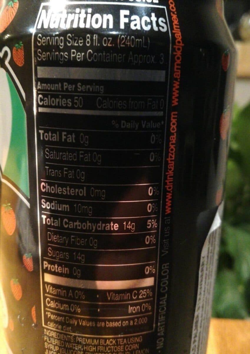 Arizona Hal & half iced tea lemonade packshot