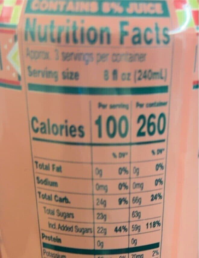 AriZona Kiwi Strawberry Fruit Juice Cocktail packshot