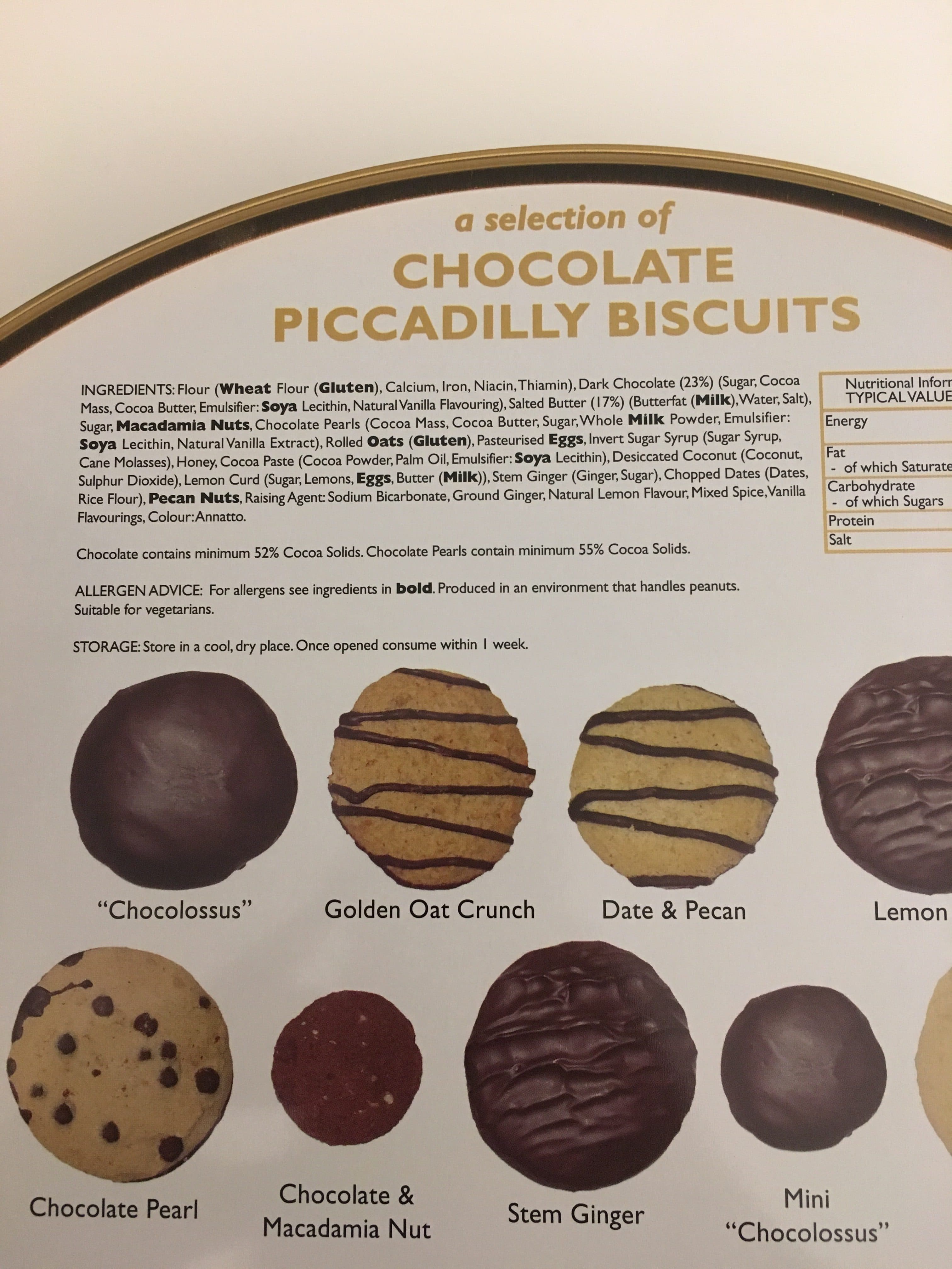 Fortnum & Mason Chocolate Picccadilly Biscuits packshot