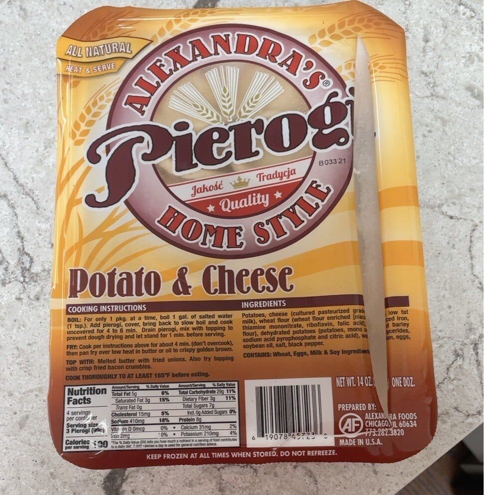 Alexandra's potato and cheese packshot