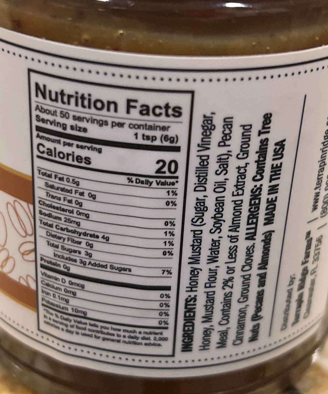 Terrapin Ridge Farms Pecan Honey Mustard packshot