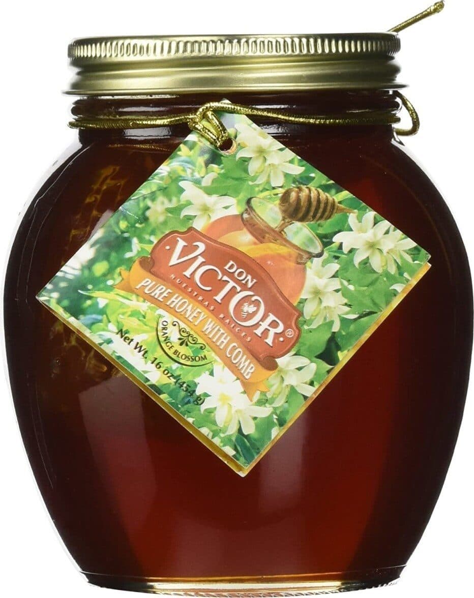 Don Victor Orange blossom comb honey globe packshot