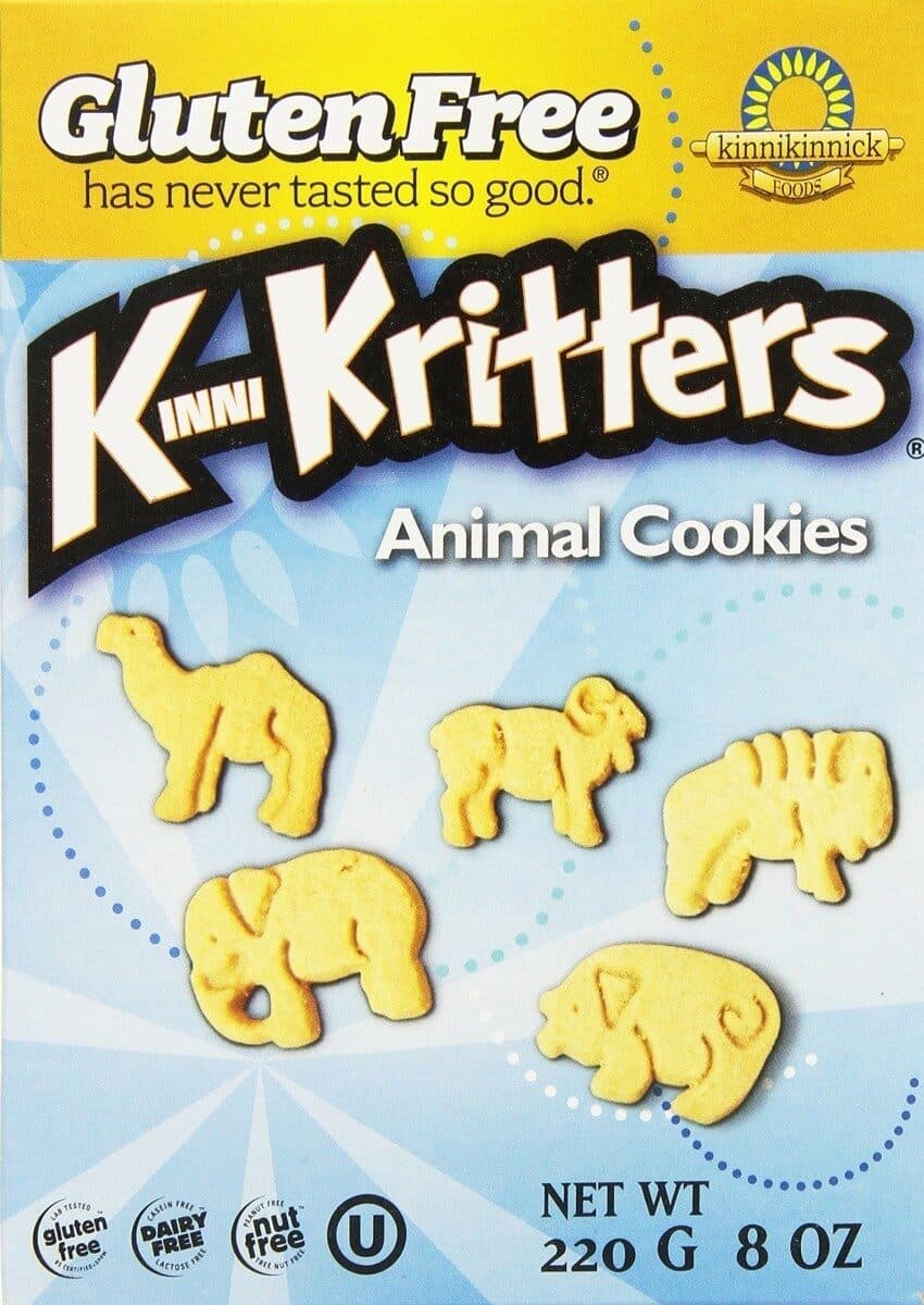 Kinnikinnick Foods Gluten free animal cookies packshot
