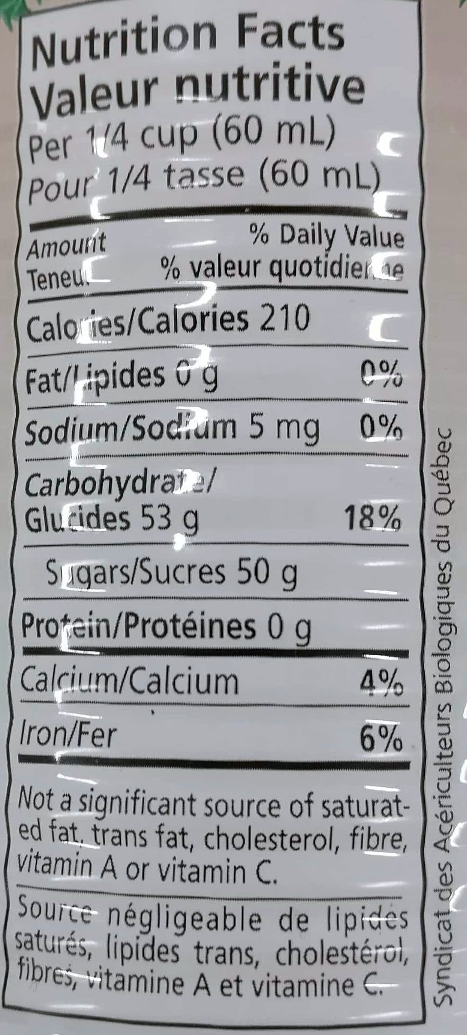 Erablière Gaby Sirop d'érable biologique packshot