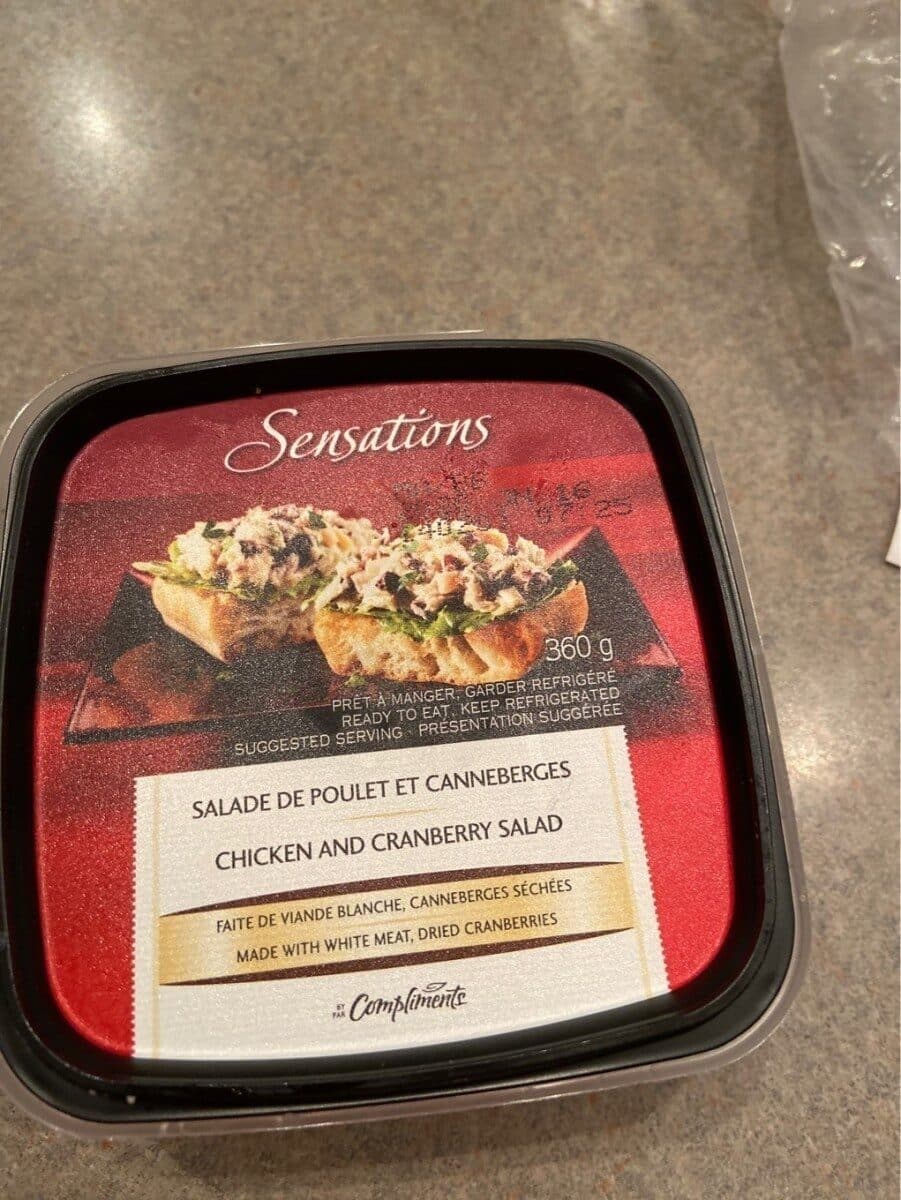 compliments Sensations salade de poulet et canneberges packshot