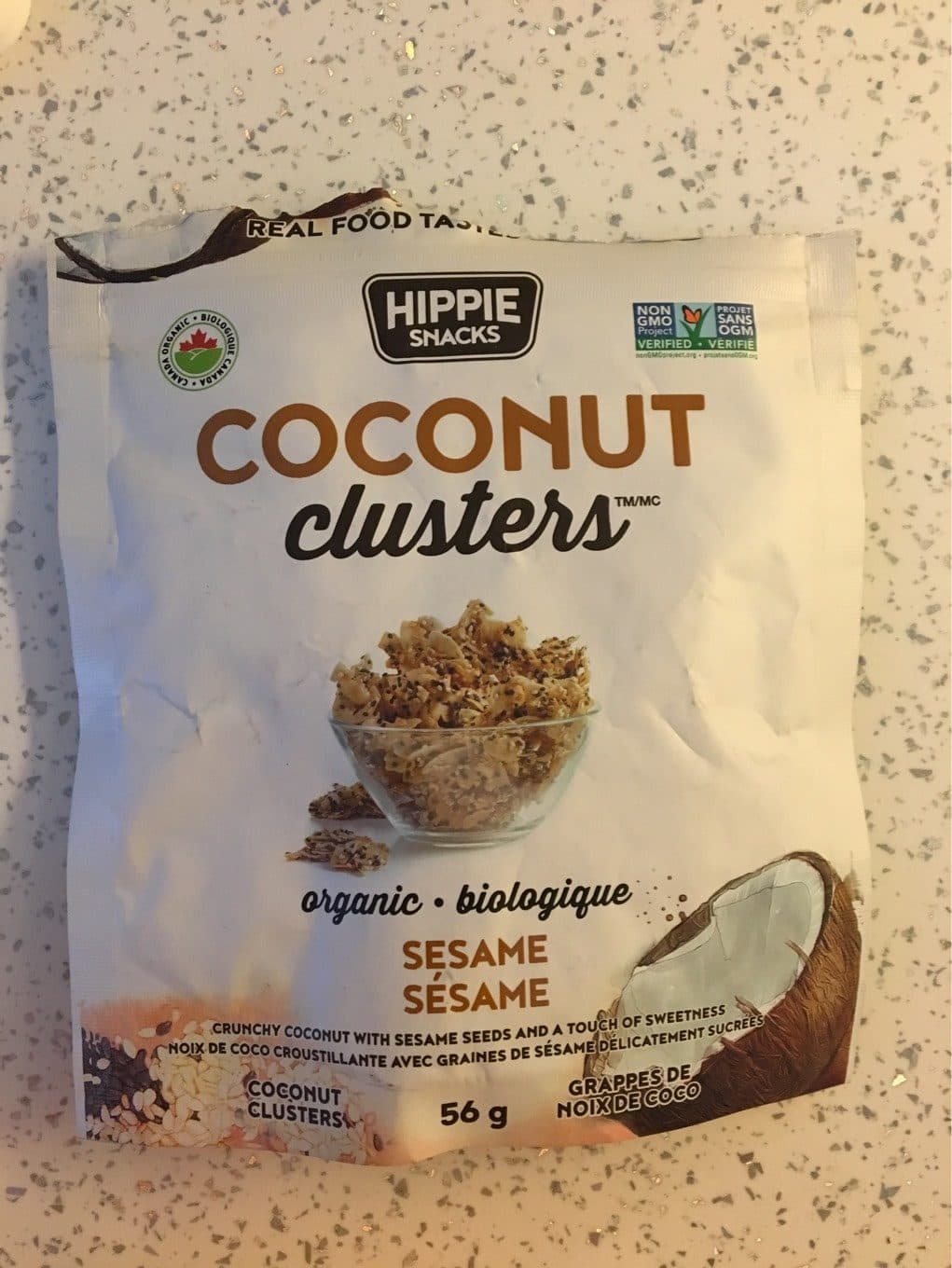 Hippie Snacks Organic Hippie Coconut Clusters - Sesame packshot