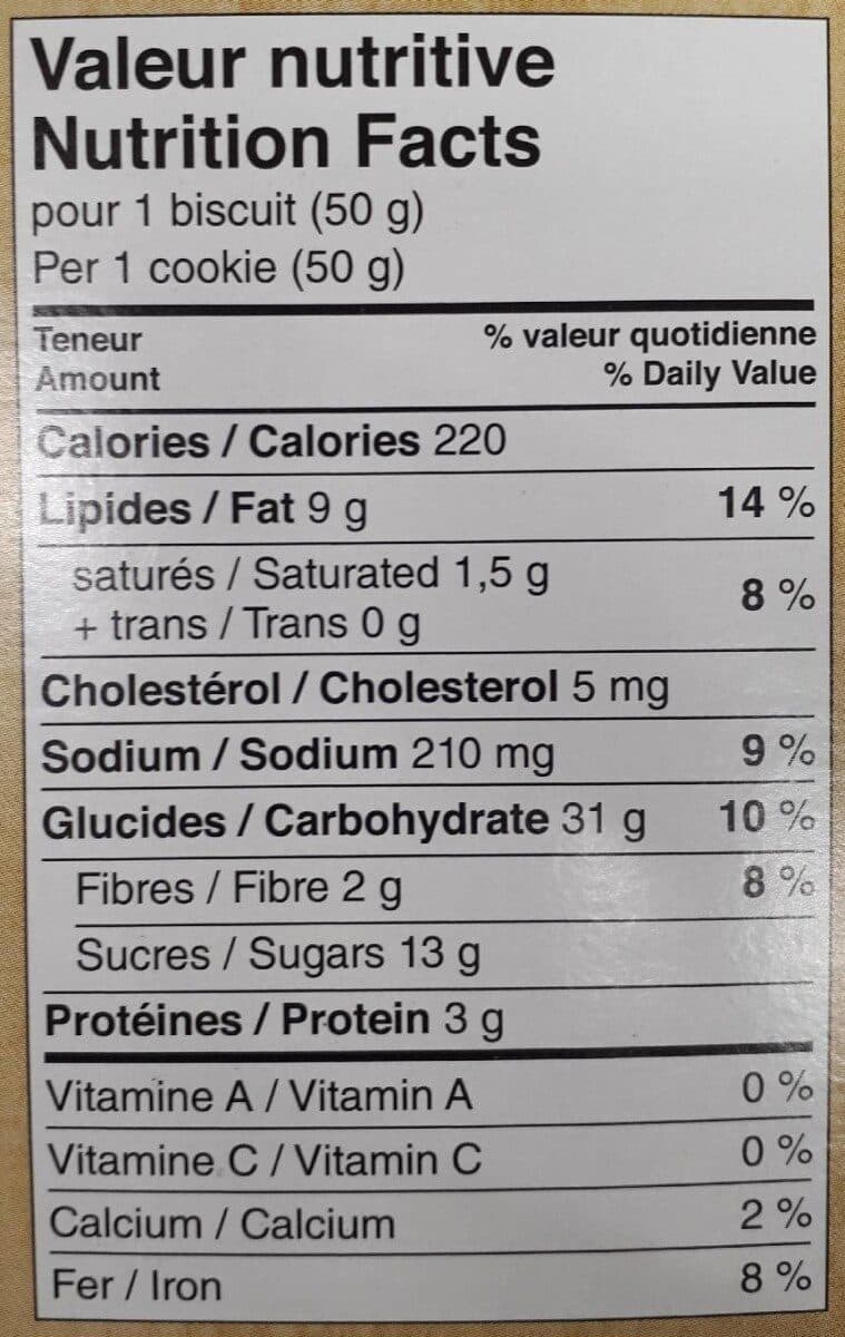 Rondeau Biscuits (érable & Noix) packshot