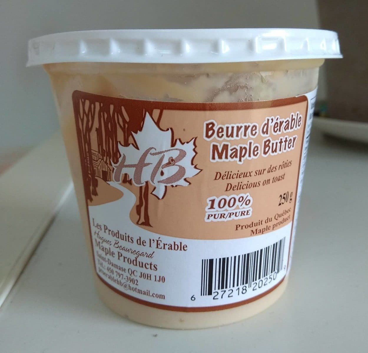 Open Food Facts Beurre d'érable packshot