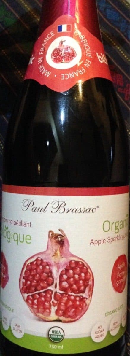 Open Food Facts Jus de pomme petillant biologique packshot