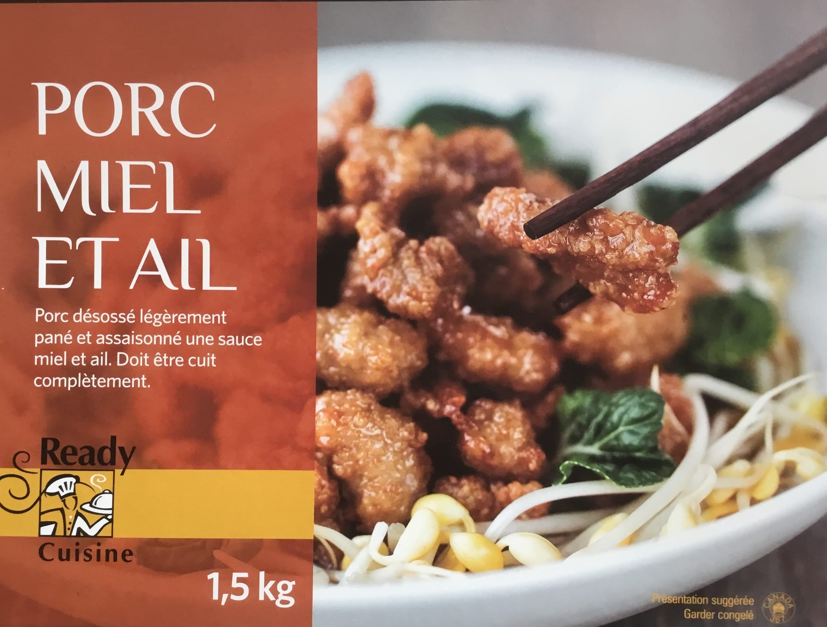 ReadyCuisine Porc miel et ail packshot
