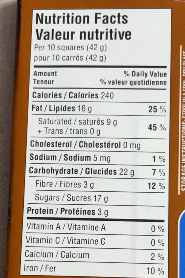 Great Value almond dark chocolate packshot