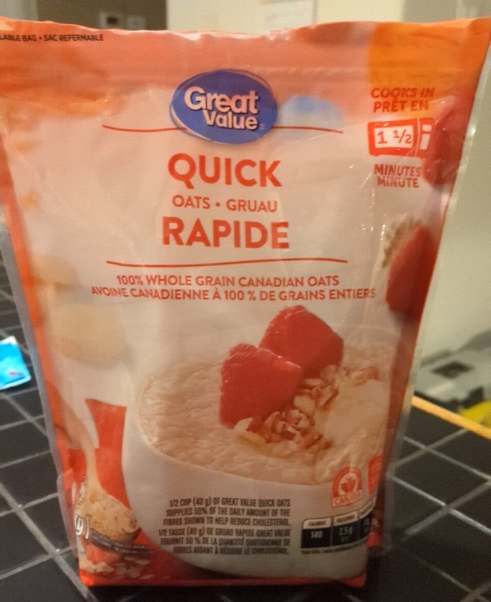 Great Value Quick Oats packshot