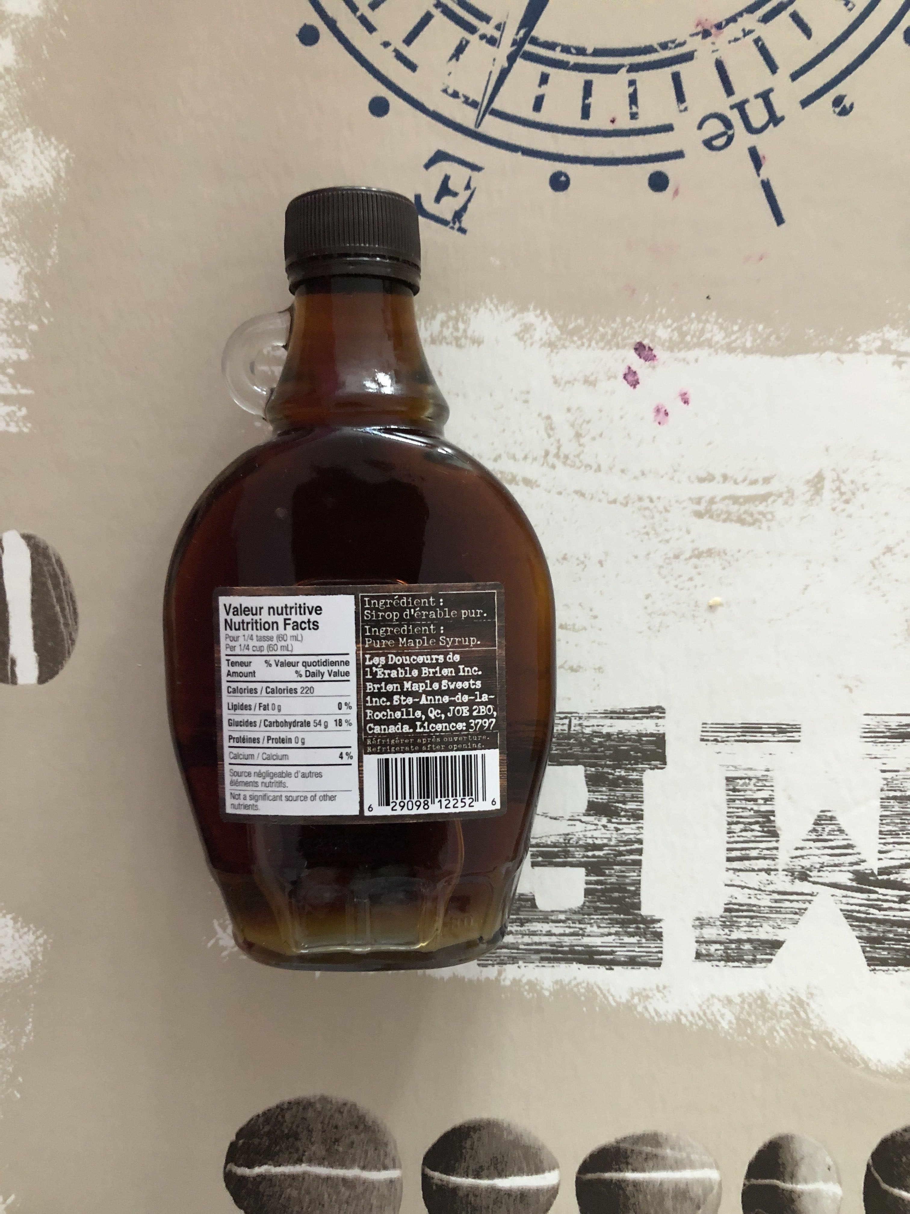 Open Food Facts Sirop d'érable packshot