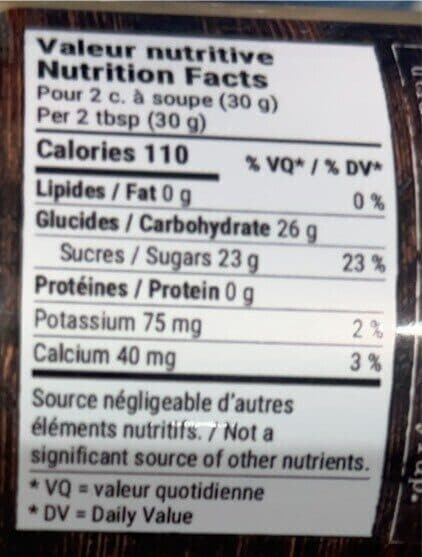 Open Food Facts Beurre d'érable packshot