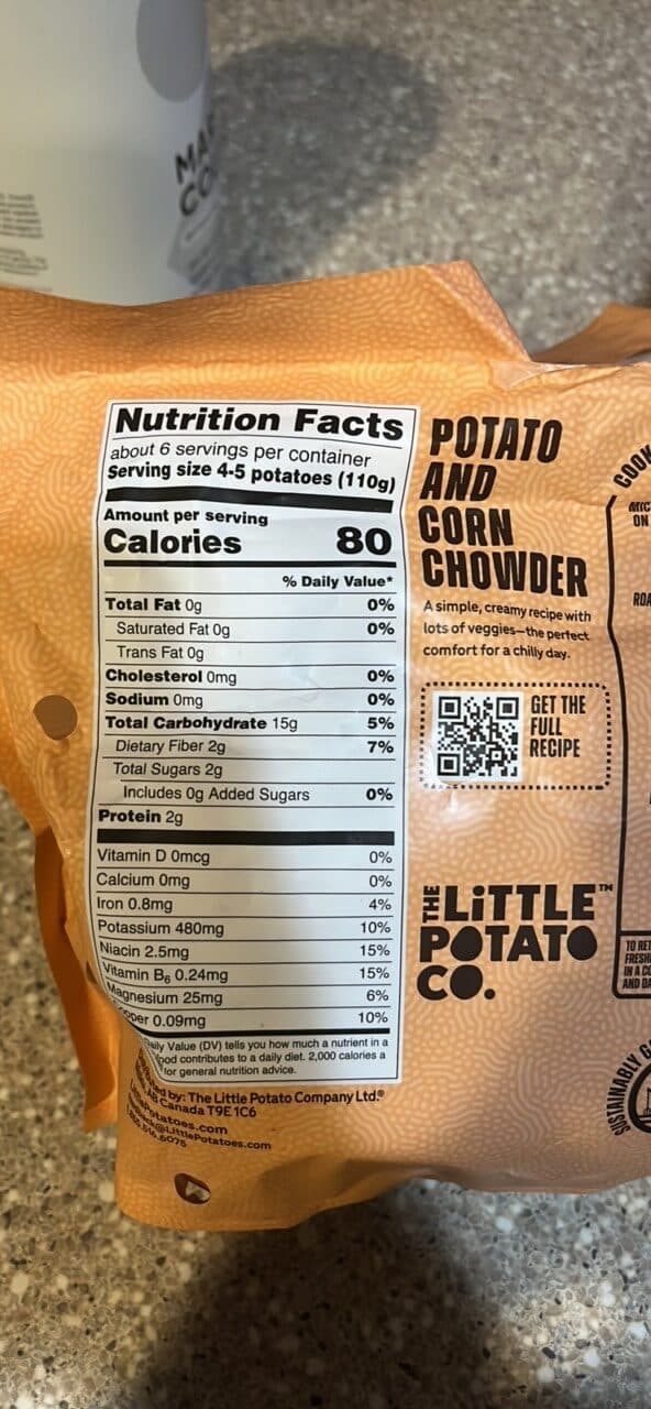 The Little Potato Co. Potato and Corn Chowder packshot