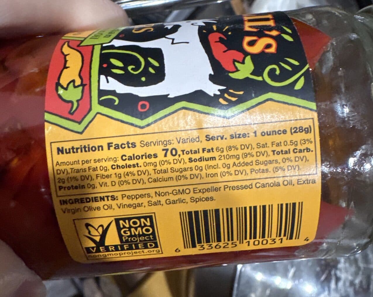Mama Lil's Mildly Spicy Peppers packshot