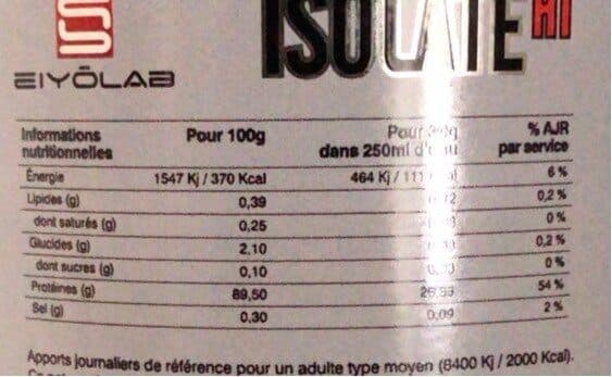 Eiyolab Isolate packshot