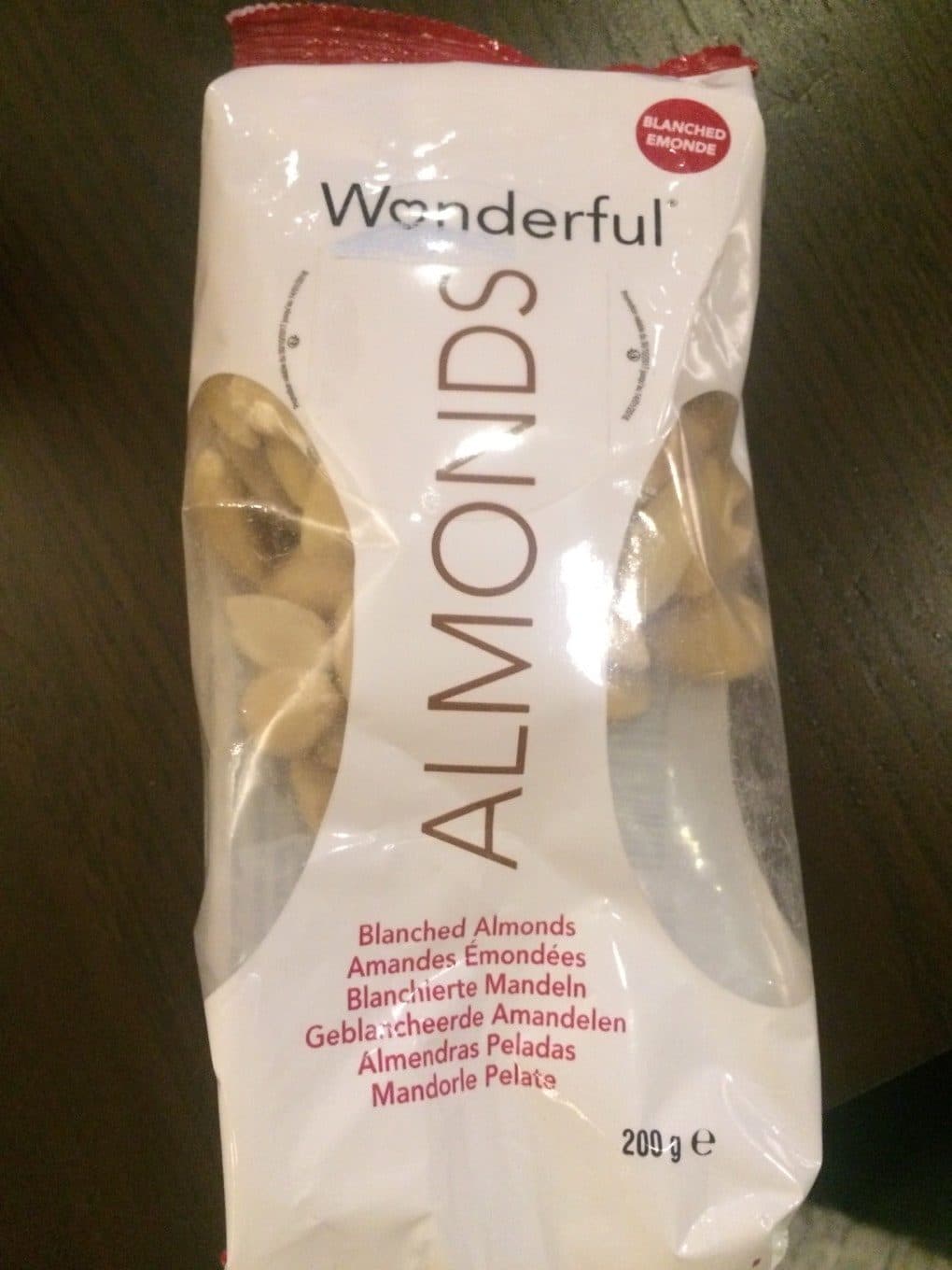 Wonderful Amandes emondées packshot