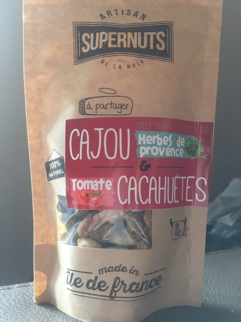 Artisan Supernuts Cajou Herbes de provence - Cacahuetes Tomates packshot