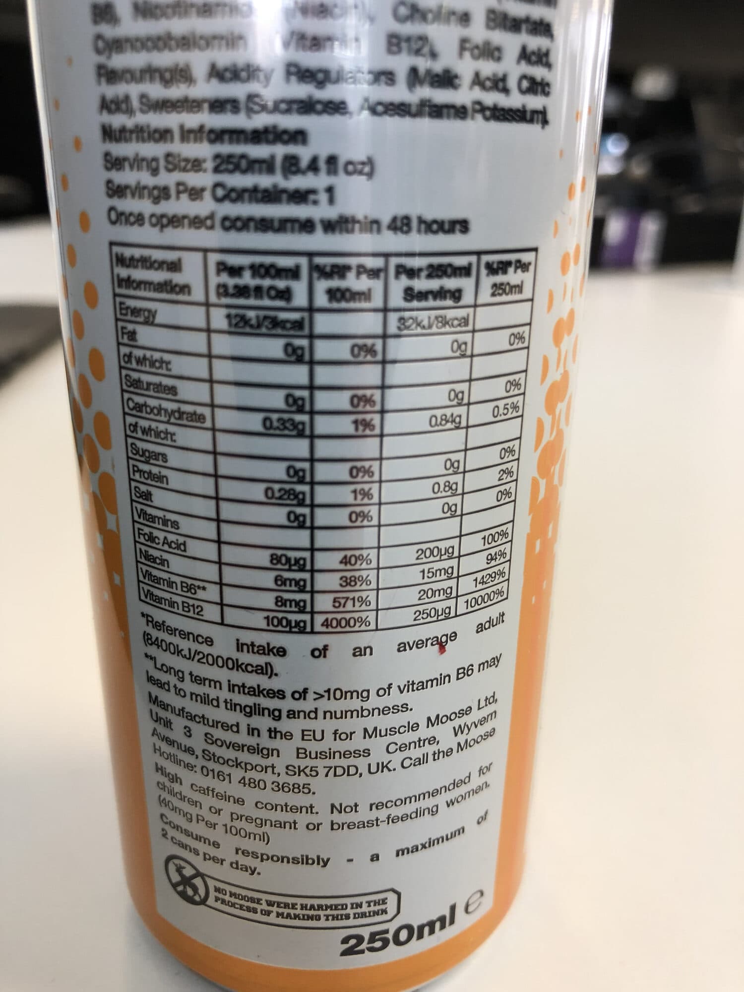 Moose Juice Moose Juice Extreme Energy Passion Fruit packshot