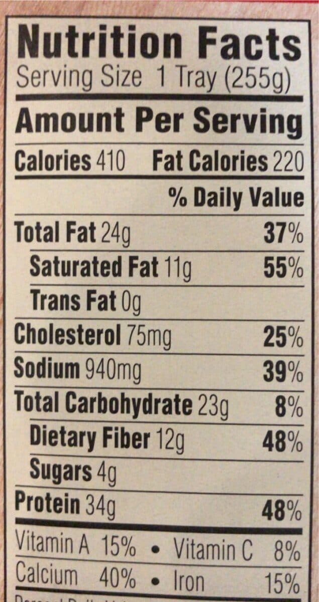 Atkins Meat lasagna packshot