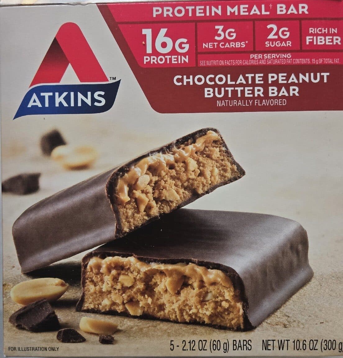 Atkins Meal bars packshot