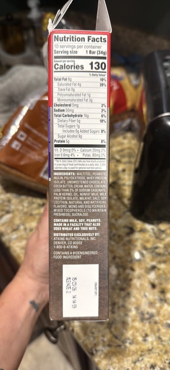 ATKINS Endulge CARAMEL NUT CHEW BAR packshot