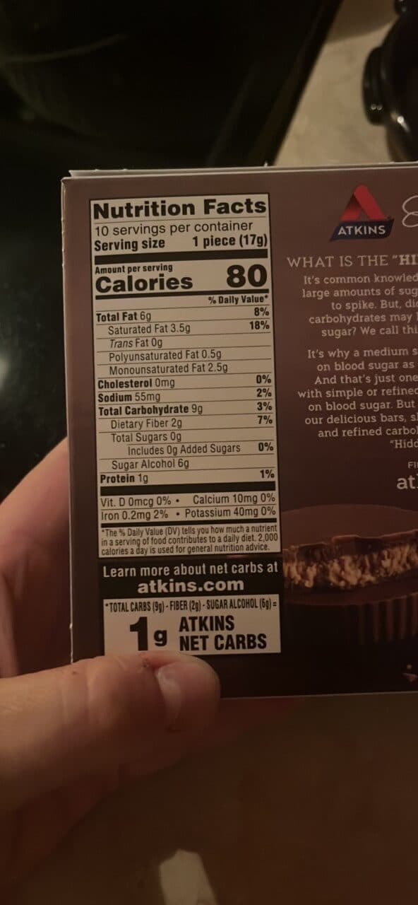 Atkins Peanut Butter Cups packshot