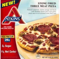 Atkins Nutritionals Inc. Stone Fired Three Meat Pizza packshot