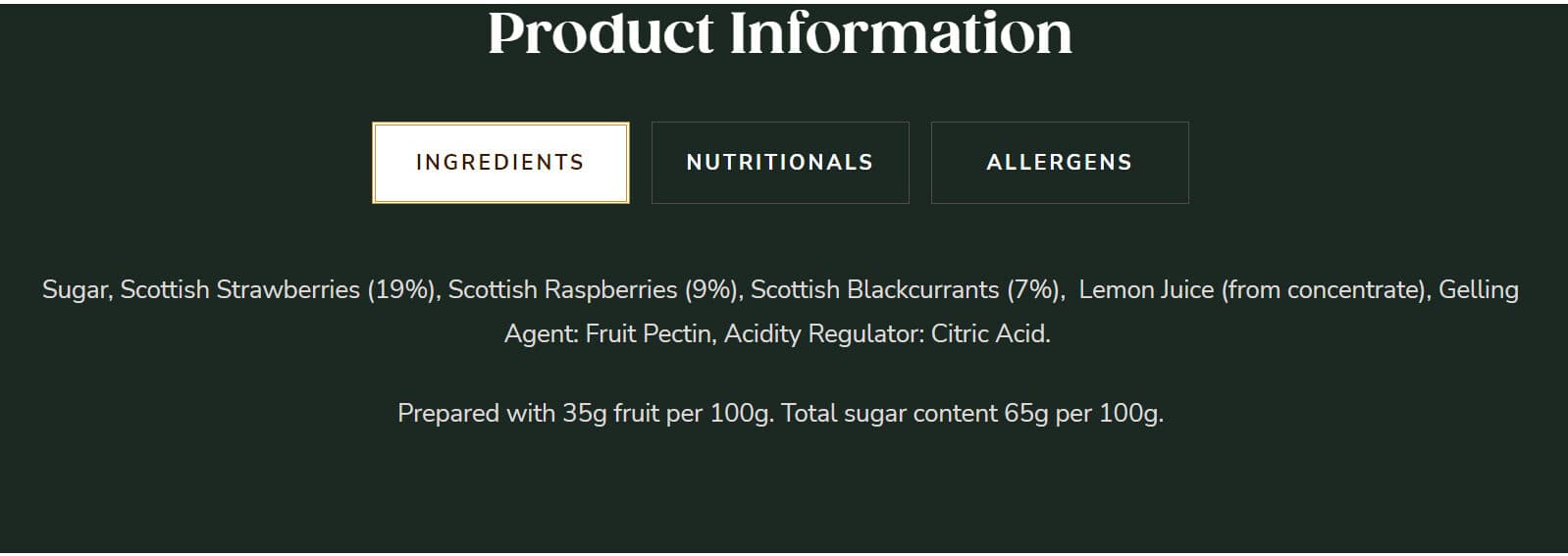 Mackays Scottish Three Berry Preserve packshot