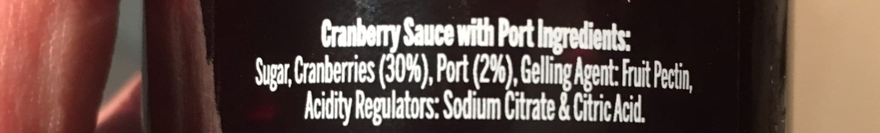 Mrs Bridges Cranbery sauce with port packshot