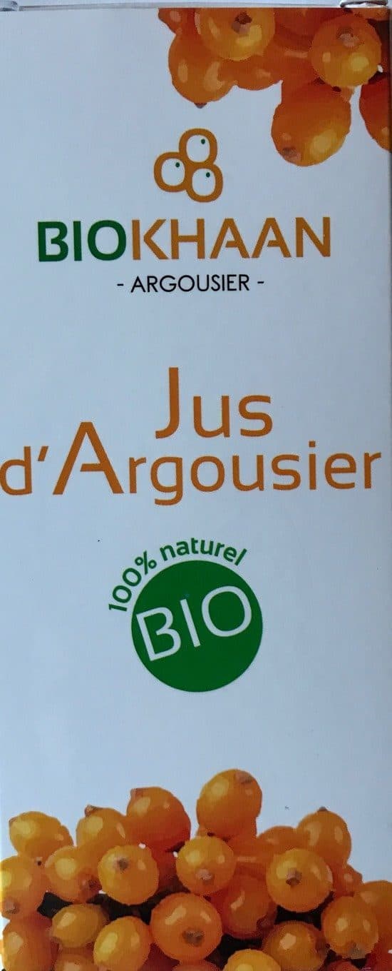 Biokhaan Jus d’argousier packshot