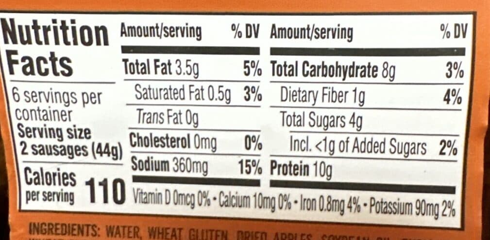 FIELD ROAST APPLE & MAPLE PLANT-BASED BREAKFAST SAUSAGES packshot