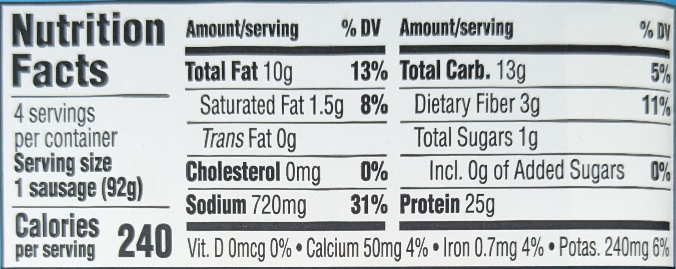 FIELD ROAST ITALIAN GARLIC & FENNEL PLANT-BASED SAUSAGES packshot