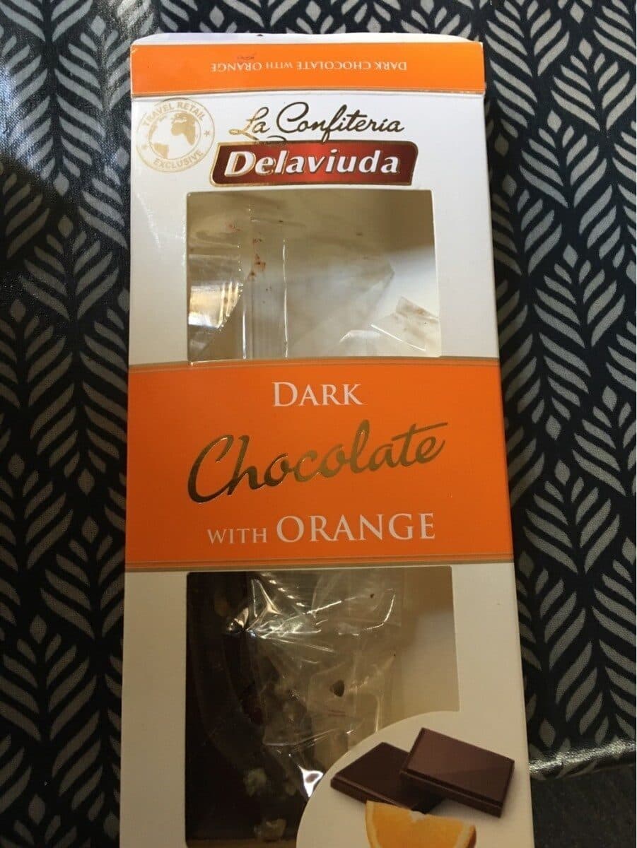 Delaviuda Dark chocolate with orange packshot