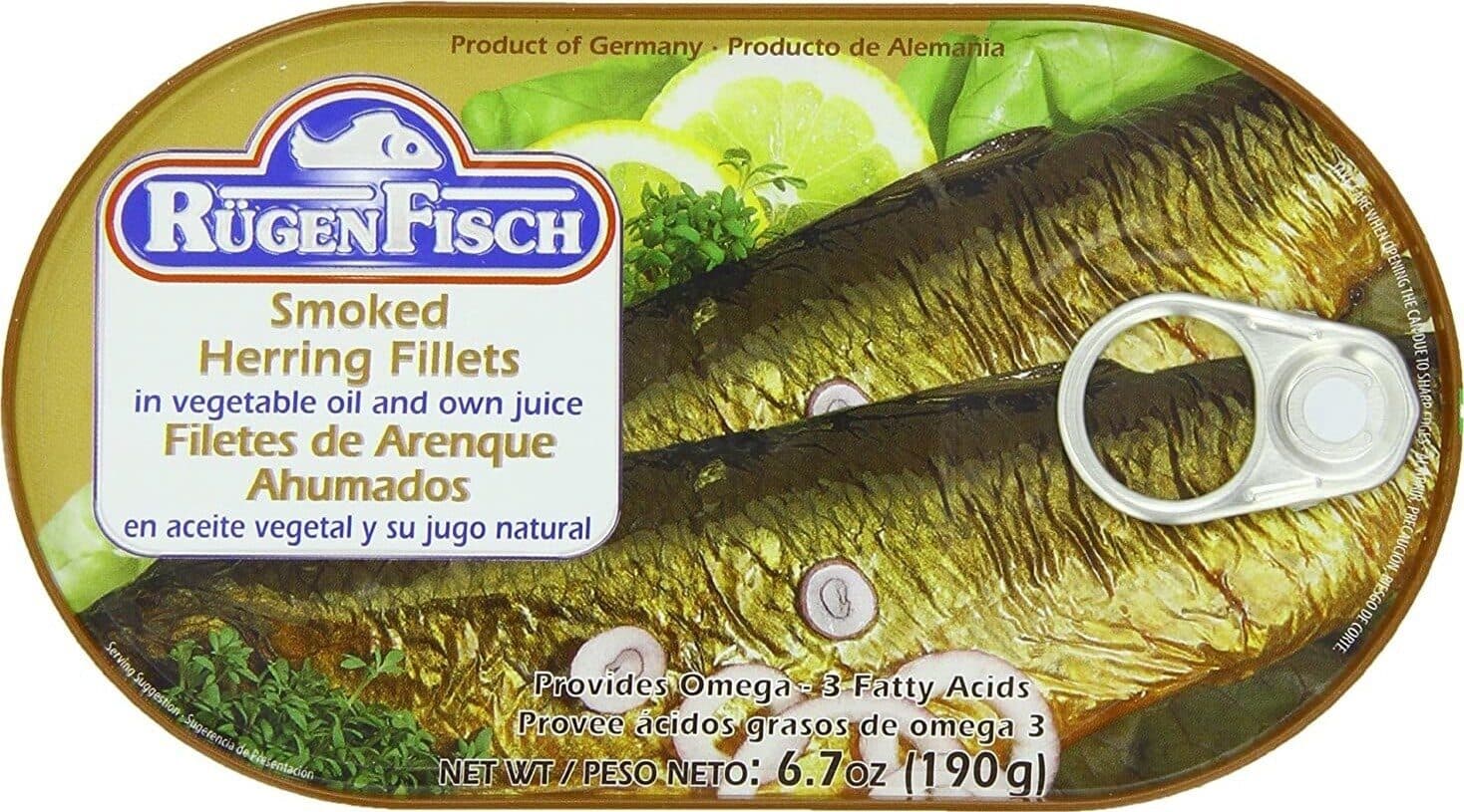 Rugen Fisch Ag Smoked herring fillets filets de hareng fumes packshot