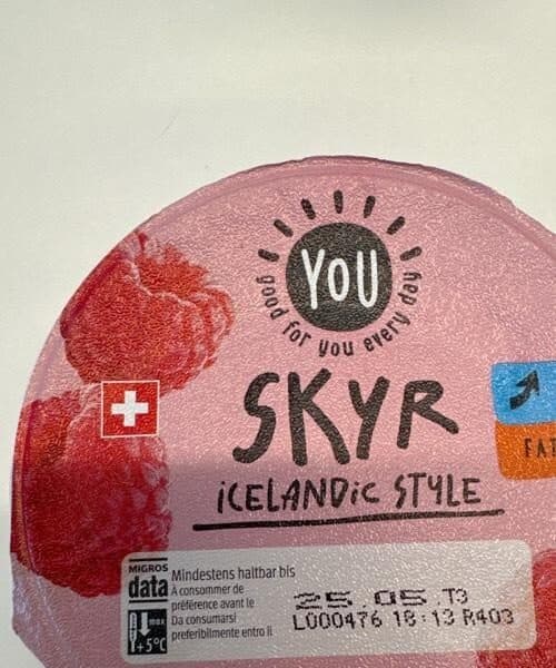 Migros You Skyr iscelandic style packshot
