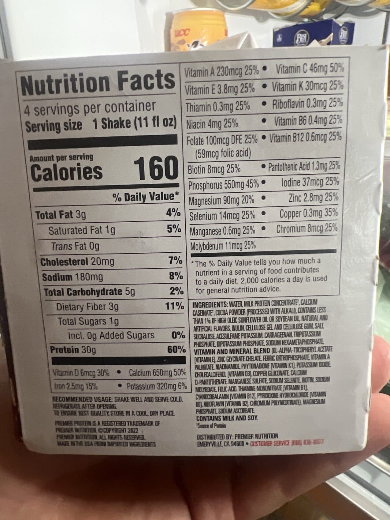 Premier Nutrition Corporation High Protein Shake packshot