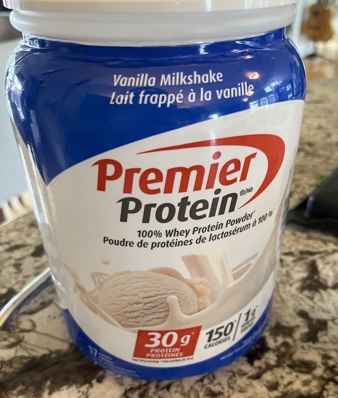 Premier Protein Vanilla Milkshake 100% Whey Protein Powder packshot