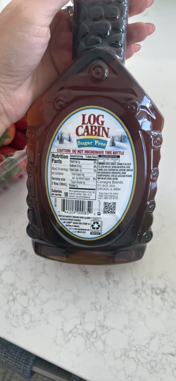 Log Cabin Sugar Free Syrup packshot